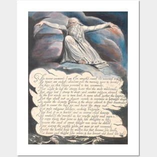 America. A Prophecy, Plate 10, "The Terror Answered...." by William Blake Posters and Art